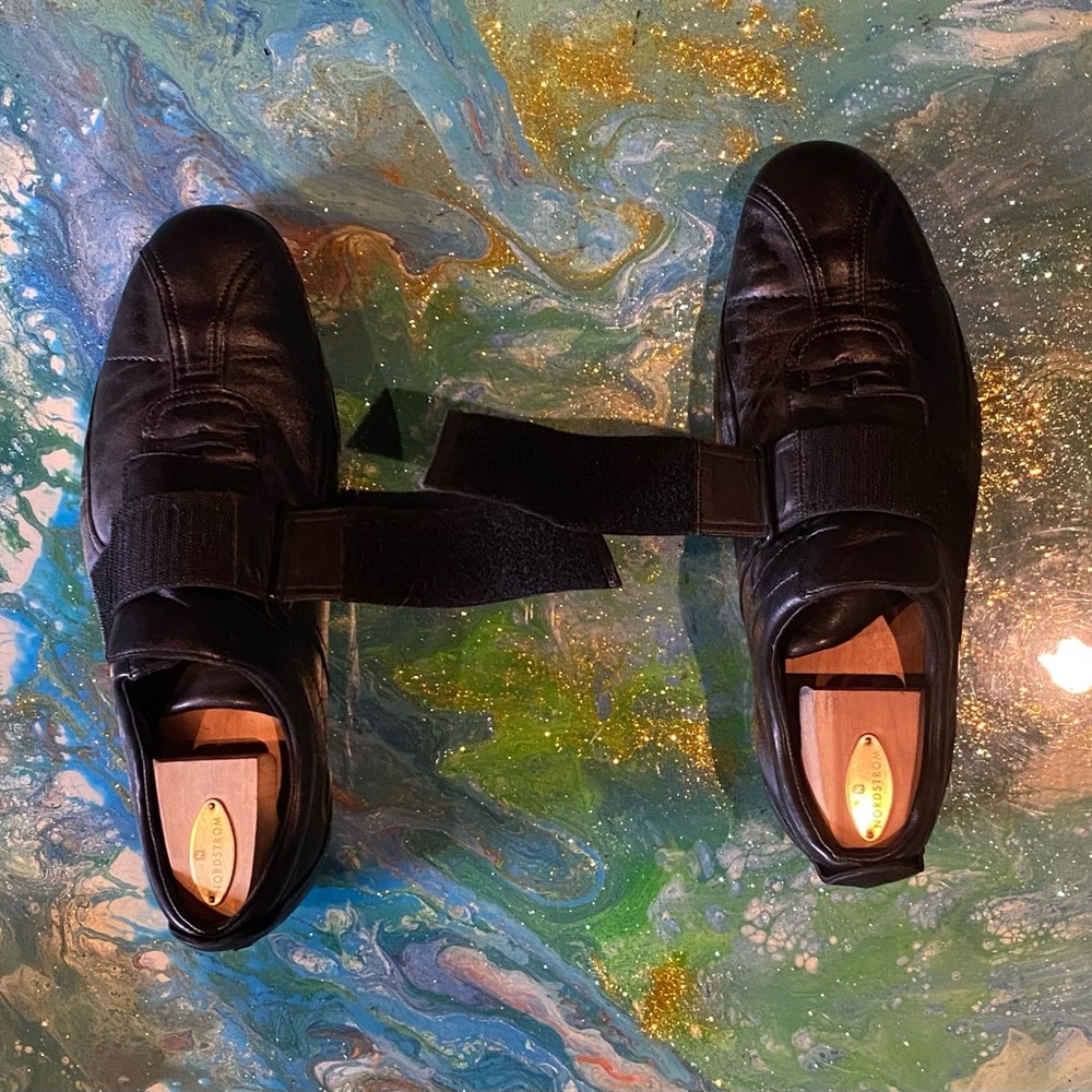 Vintage GUCCI Men's Black Leather Shoes SIZE 10 D - Picture 4 of 12